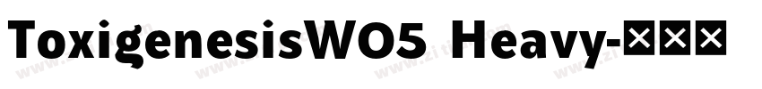 ToxigenesisW05 Heavy字体转换